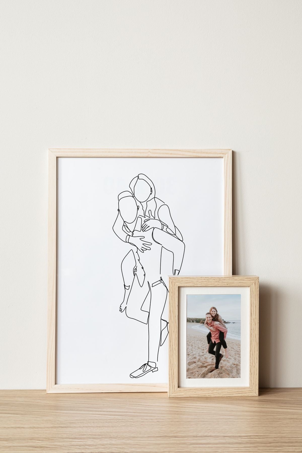 Quadro Minimalista: A Vossa História em Linhas