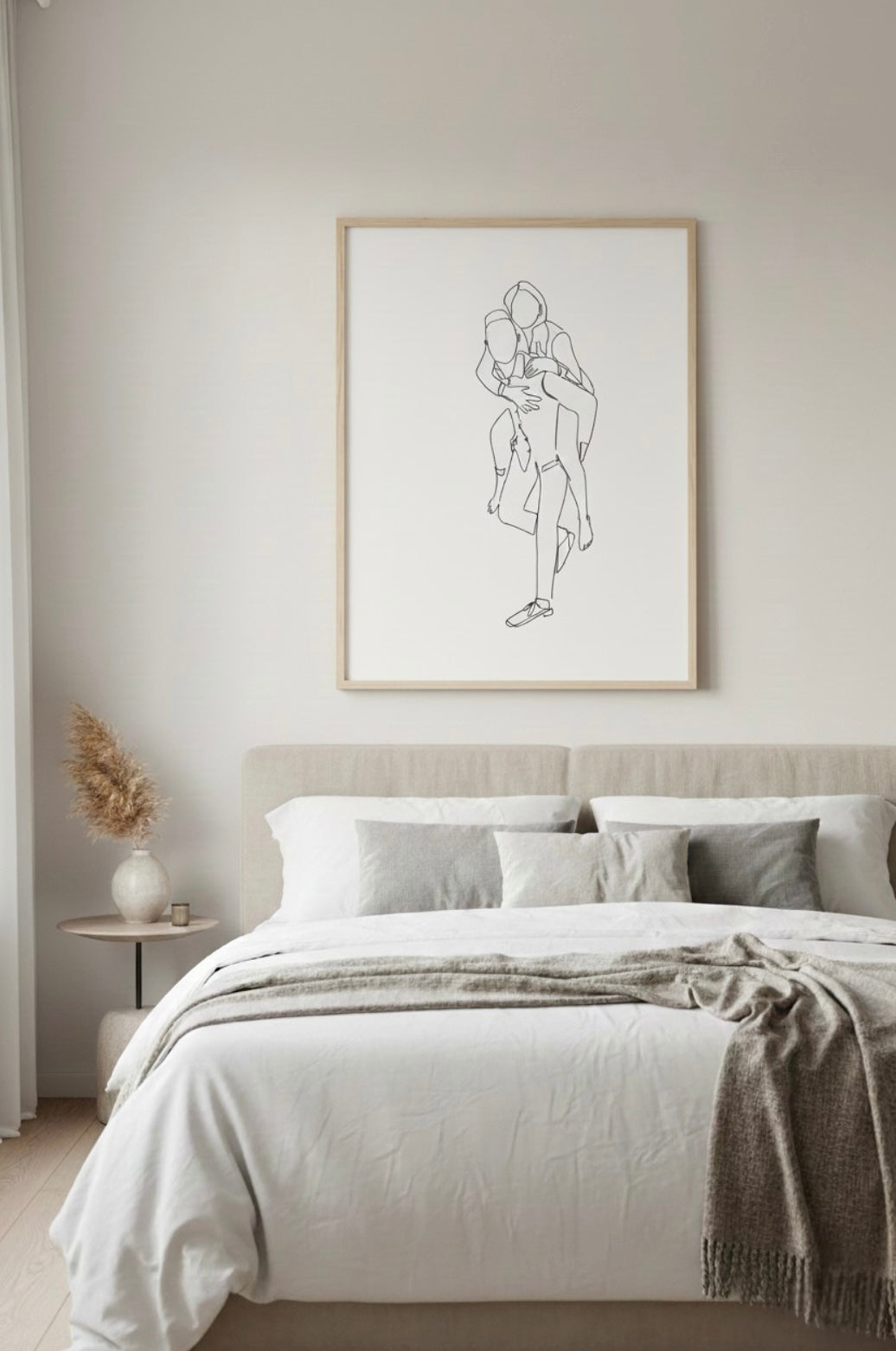 Quadro Minimalista: A Vossa História em Linhas